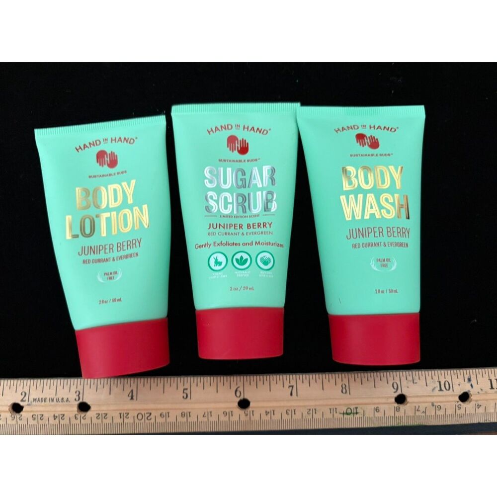 Hand in Hand Body wash, body scrub and lotion set